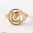 Kép 1/3 - 14 karátos arany női gyűrű cirkónia kővel