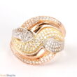 Kép 2/3 - 14k arany női gyűrű cikónia kővel