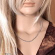 Kép 2/2 - 14 karátos fehér arany préselt női nyaklánc