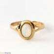 Kép 1/3 - 14k arany női gyűrű opál kővel