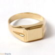 Kép 1/3 - 14 karátos arany férfi pecsét gyűrű