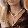 Kép 1/2 - Ezüst női nyaklánc tenyésztett gyönggyel