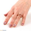 Kép 2/2 - Aranyozott ezüst gyűrű cirkónia kővel