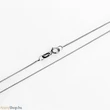 Kép 1/2 - 14k fehér arany velencei kocka nyaklánc ø0.6mm
