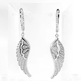 Ezüst csüngős fülbevalók