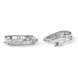 Ezüst franciazáras fülbevalók