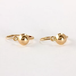 14k arany baba lencse fülbevaló