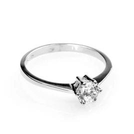 14karátos fehér arany eljegyzési gyűrű