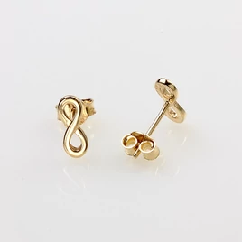 14k arany stekkeres végtelen fülbevaló