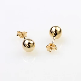 14k arany stekkeres gömb fülbevaló ø8mm
