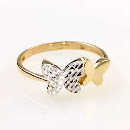 14karátos arany pillangós női gyűrű
