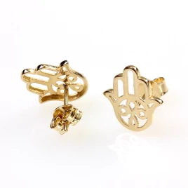 14k arany stekkeres fatima keze fülbevaló