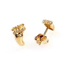 14karátos arany stekkeres talpacska fülbevaló