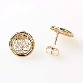 14karátos arany stekkeres életfa fülbevaló