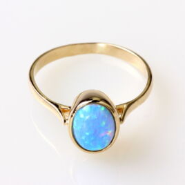 14karátos arany gyűrű opál kővel