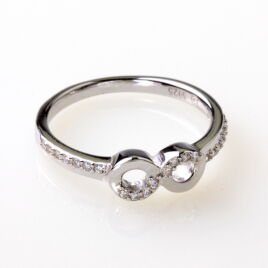 Ezüst végtelen női gyűrű