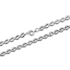 14 karátos fehér arany préselt női nyaklánc