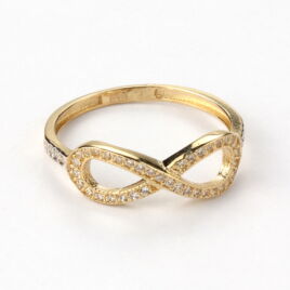 14karátos arany végtelen női gyűrű