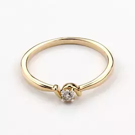 14karátos arany gyűrű gyémánttal