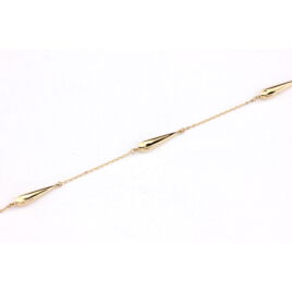 14karátos arany női karkötő (állítható: 17 cm - 19 cm)