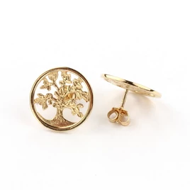 14karátos arany stekkeres életfa fülbevaló