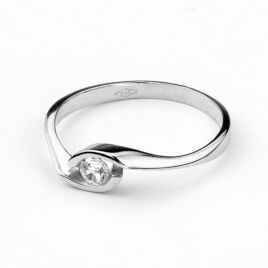 14karátos fehér arany női gyűrű
