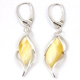 Ezüst köves fülbevalók