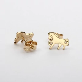 14karátos arany stekkeres ló fülbevaló