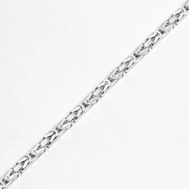 Ezüst tömör király karkötő ø3.3mm