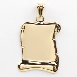 14k arany gravírozható medál (extra méret)
