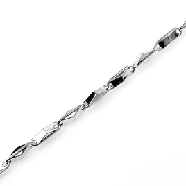 Ezüst barakka karlánc (3.5mm széles)