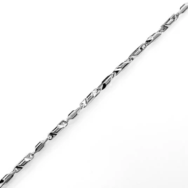 Ezüst barakka karlánc (3mm széles)