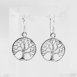 Ezüst fülbevalók kő nélkül