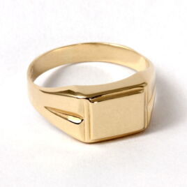 14 karátos arany férfi pecsét gyűrű