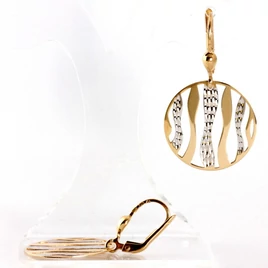 14 karátos arany csüngős fülbevaló