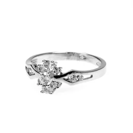 14karátos fehér arany női gyűrű