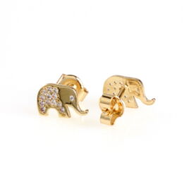 14karátos arany elefánt fülbevaló
