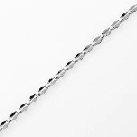 14karátos fehér arany préselt női karkötő