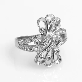 Ezüst gyűrű cirkónia kővel