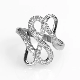 Ezüst gyűrű cirkónia kővel