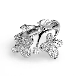 Ezüst gyűrű cirkónia kővel