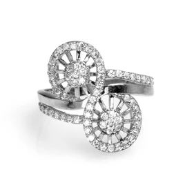 Ezüst gyűrű cirkónia kővel