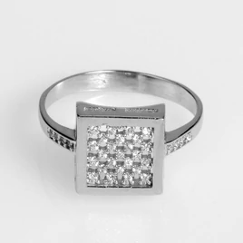 Ezüst női gyűrű cirkónia kővel