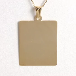 14k arany gravírozható medál (extra méret)