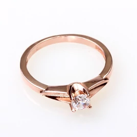 14karátos rozé arany eljegyzési gyűrű