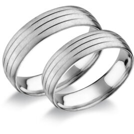 Ezüst karikagyűrűpár