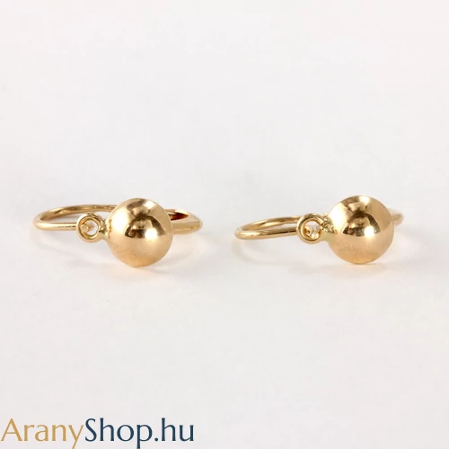 14k arany baba lencse fülbevaló