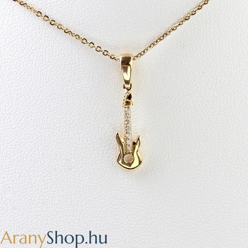 14karátos arany gitár medál
