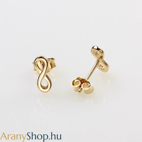 14k arany stekkeres végtelen fülbevaló