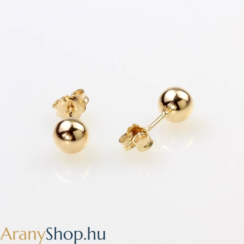 14k arany stekkeres gömb fülbevaló ø5mm